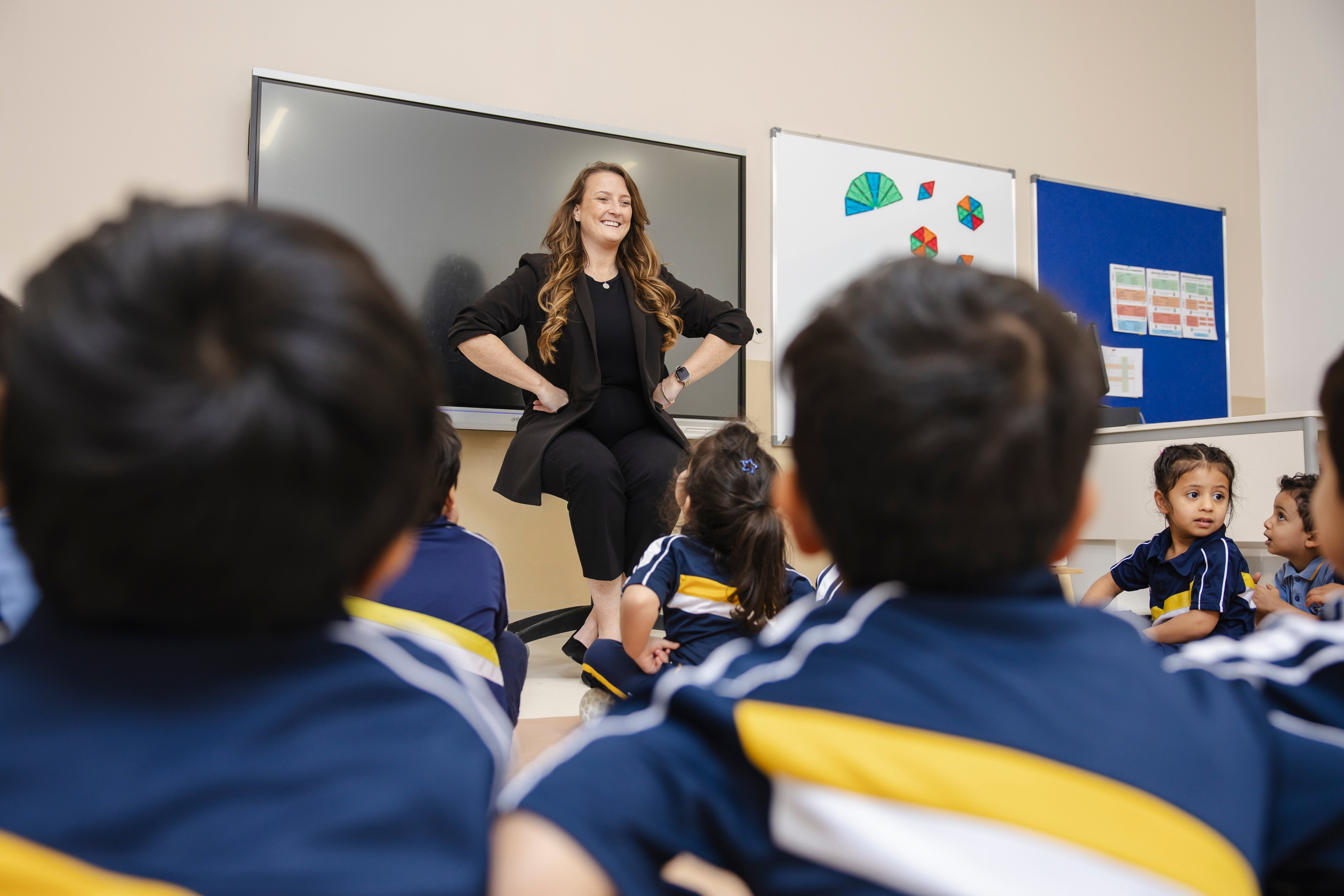 Teacher with students in a Horizon classroom